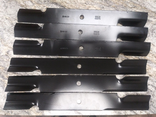 SCAG Genuine OEM 6 Pack 21" Cutter Blades 482879 for 61" Deck