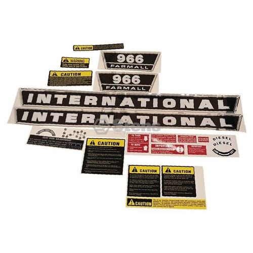 New International Farmall 966 Complete Decal Set