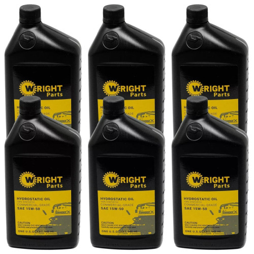 6 Quart Bottles Wright Hydro Oil 15W50 36490013