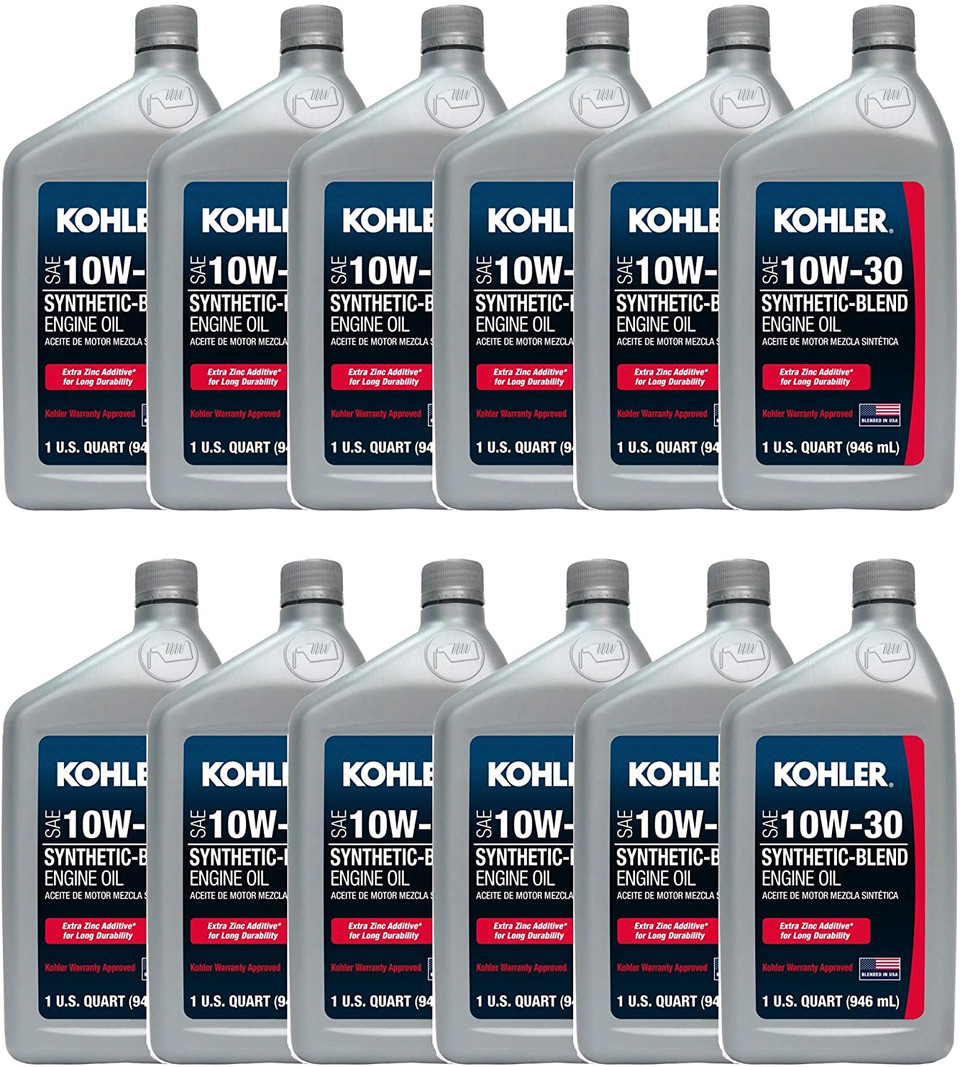 1 Case (12 Quarts) OEM Kohler SAE 10W30 Engine Oil Griggs Lawn and Tractor LLC