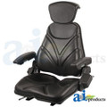 Seat, F20 Series, Slide Track / Armrest / Headrest / Black Vinyl