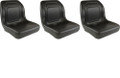 3 Pack Of Black Seats fits JD 320E 324E 325 328 328D 332E