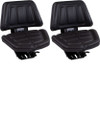 2 Pack Black Trapazoid Universal Tractor Seats Massey Ferguson, Ford and Case-IH