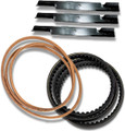 OEM Scag Tiger Cat II 61V Deck Drive Belts & Blade Kit 482878 483157 485845