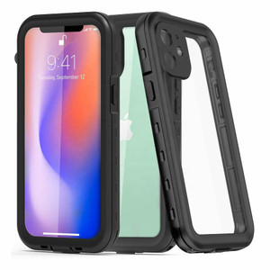 Krakatoo Classic WaterProof Case iPhone 12 Mini - Black/Clear