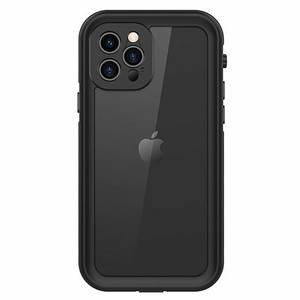 Krakatoo Classic WaterProof Case iPhone 12 Pro - Black/Clear