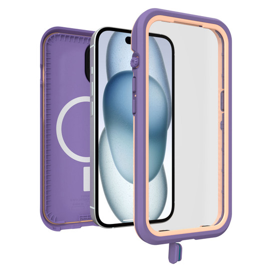 OtterBox FRE MagSafe Case iPhone 15 - Purple OtterBox FRE MagSafe Case iPhone 15 - Purple