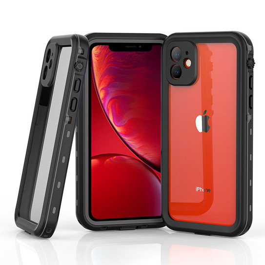 Krakatoo Dot WaterProof Case iPhone 11 - Black/Clear