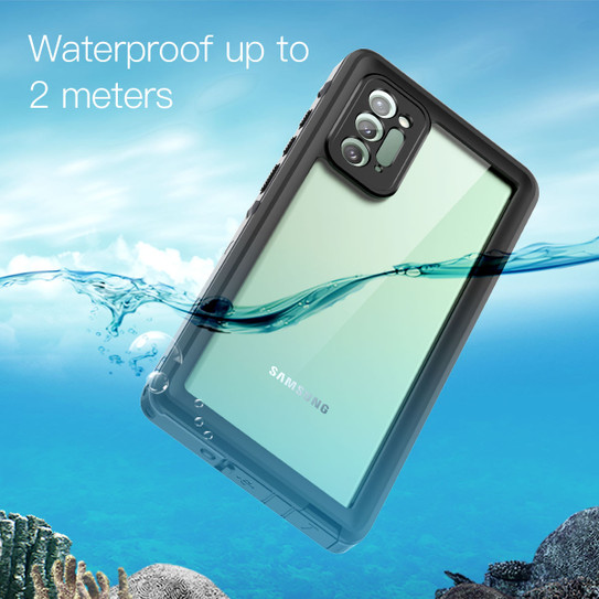 Krakatoo Dot WaterProof Case Samsung Galaxy Note20 - Black/Clear