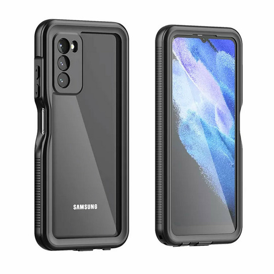 Krakatoo Classic Waterproof Case Samsung Galaxy A02s - Black/Clear