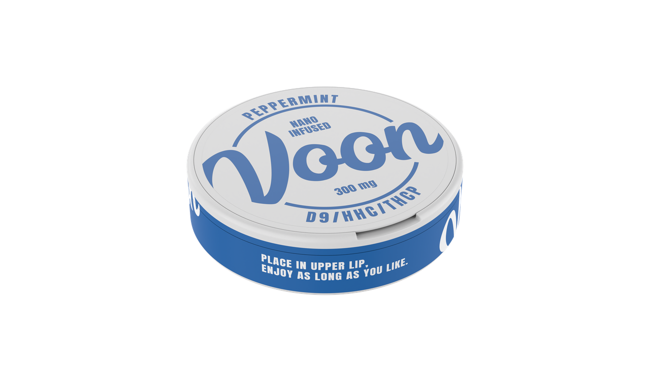 Voon Voon THC Peppermint Oral Pouch (20mg THC per pouch, 15 pouches per can)
