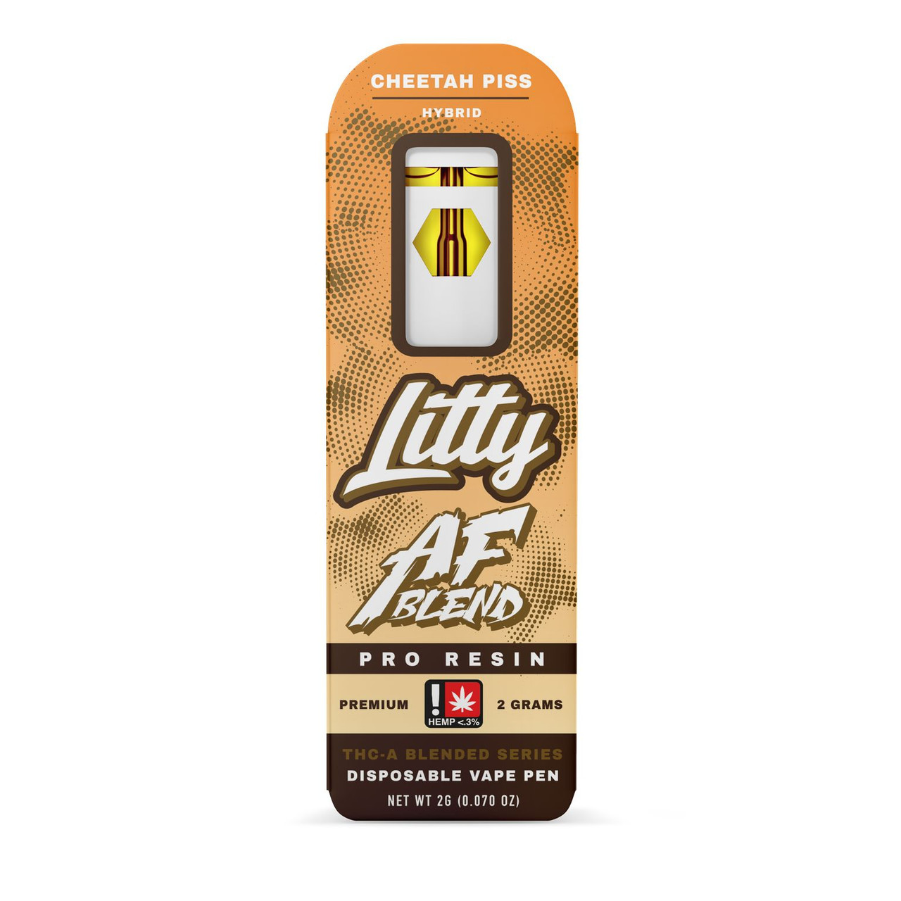 Litty THC-A Hybrid Cheetah Piss Disposable Vape Pen