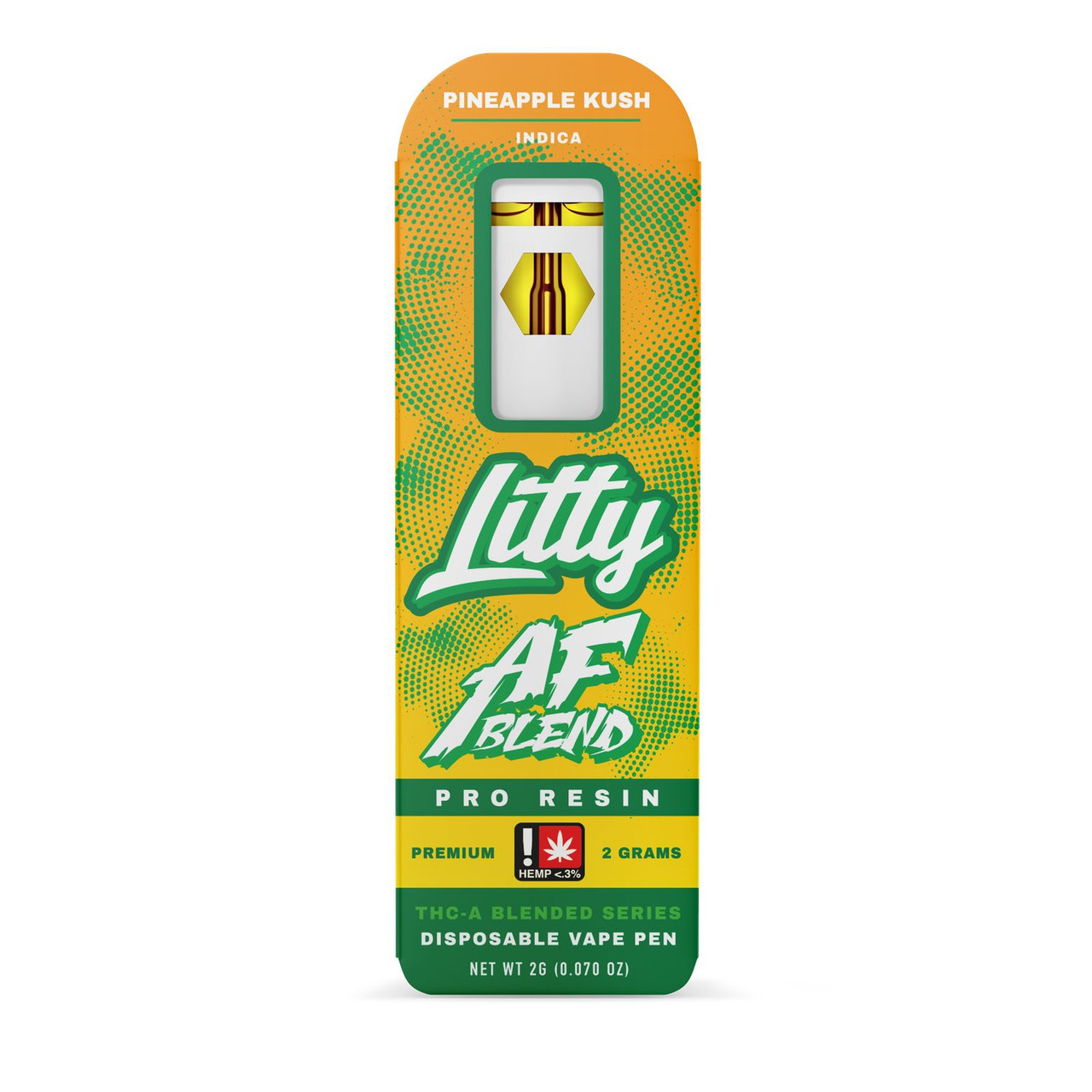 Litty THC-A Indica Pineapple Kush Disposable Vape Pen
