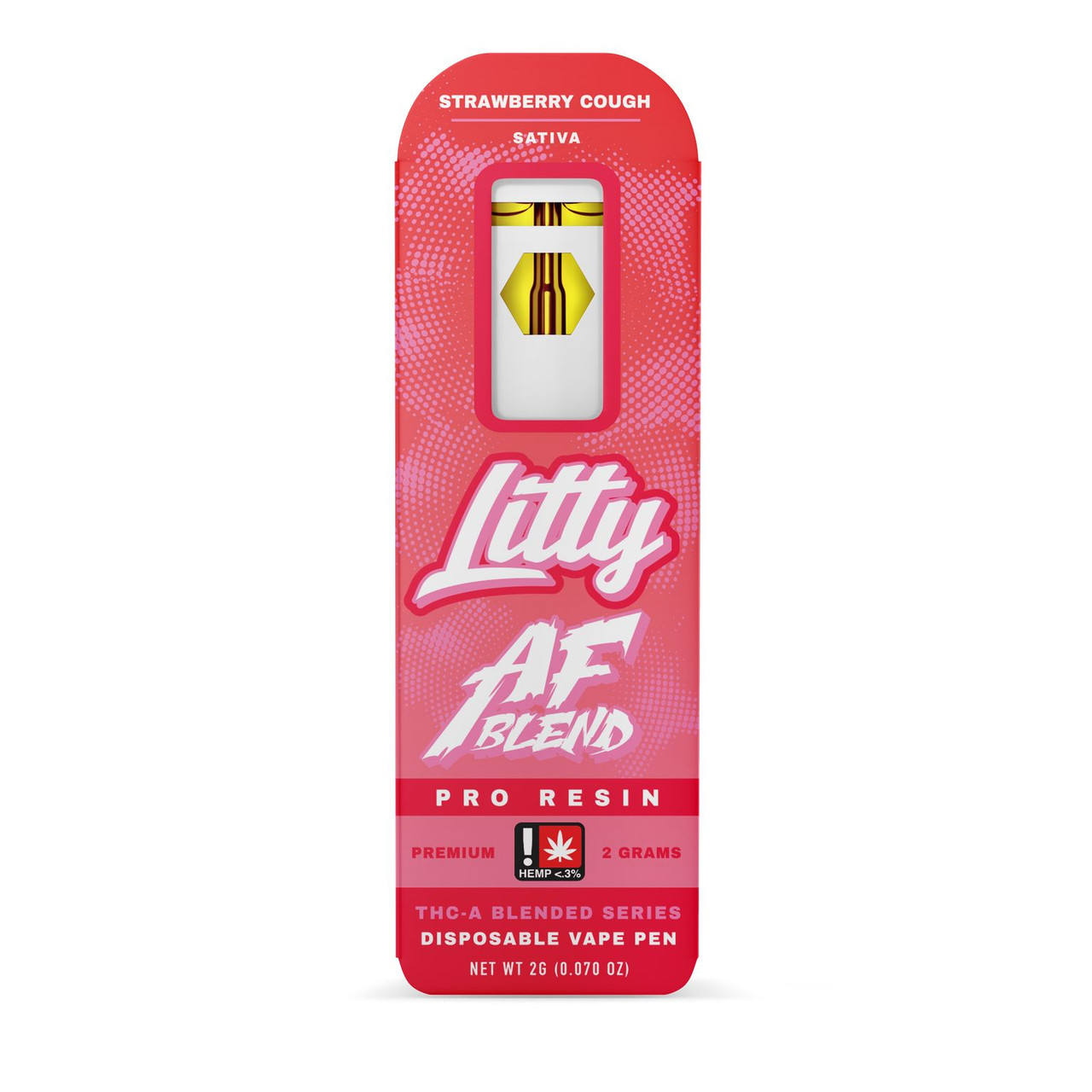 Litty THC-A Sativa Strawberry Cough Disposable Vape Pen