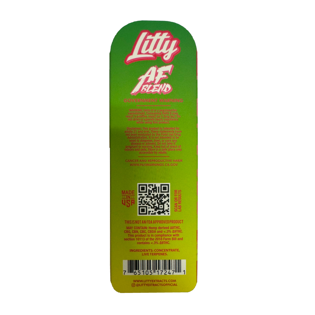 Litty THC-A Indica Watermelon Z Disposable Vape Pen