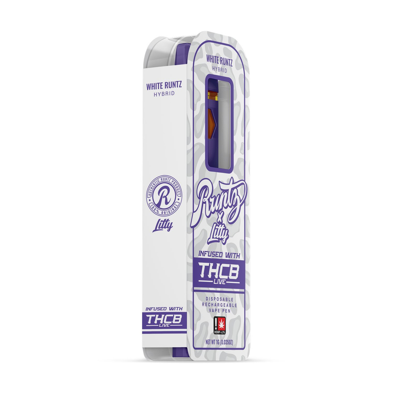 Runtz x Litty THC-B Live Hybrid White Runtz Disposable Vape Pen