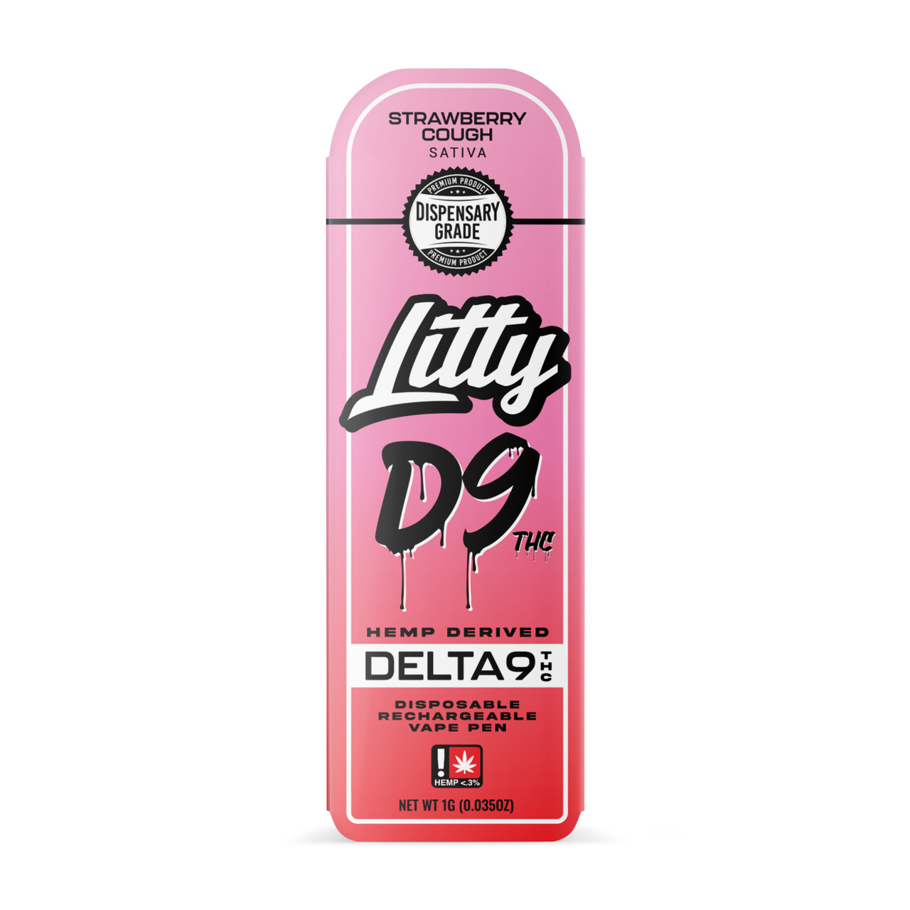 Litty Delta-9 Sativa Strawberry Cough Disposable Vape Pen