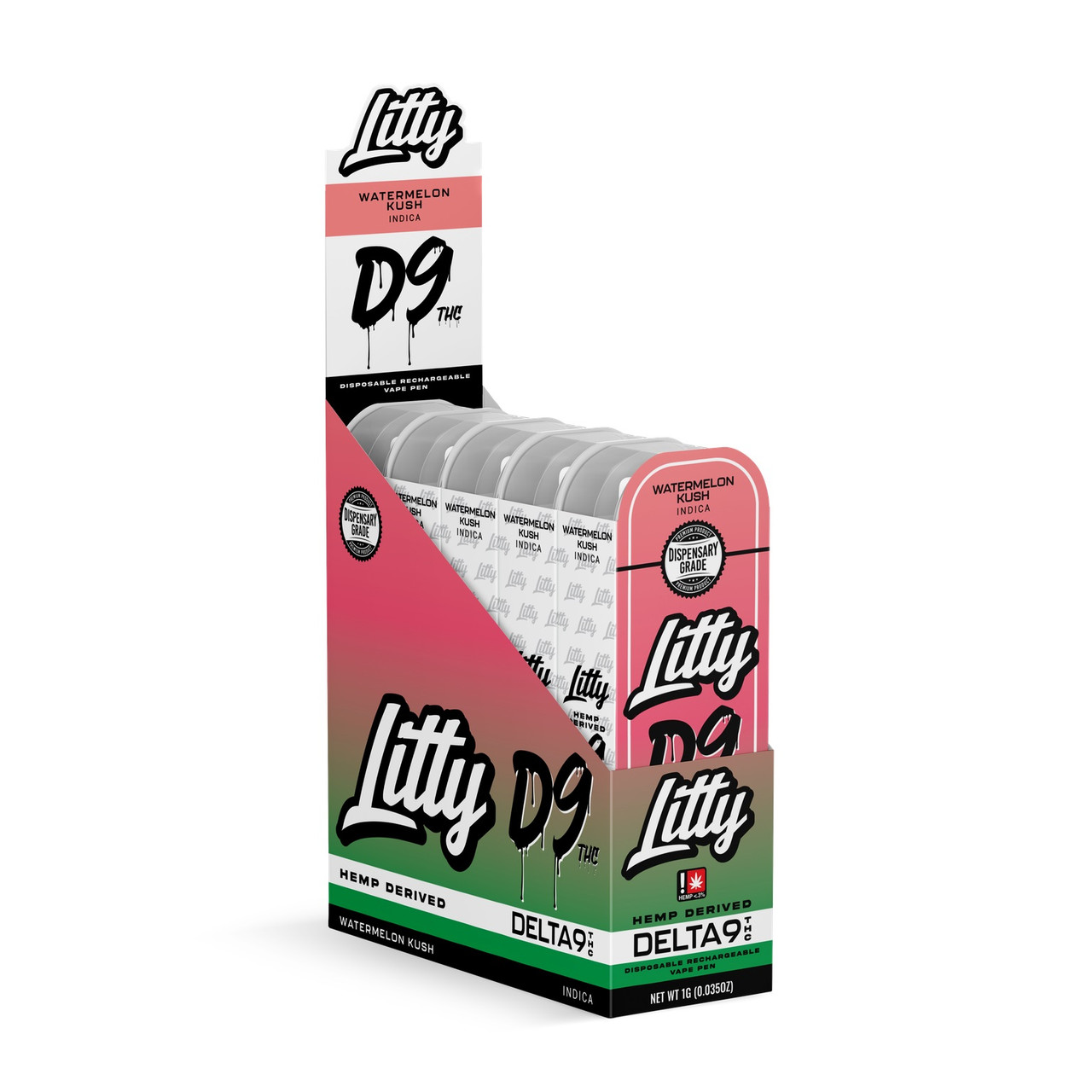 Litty Delta-9 Indica Watermelon Kush Disposable Vape Pen