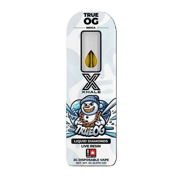 Xhale THC-A Live Resin Indica True OG Disposable Vape Pen