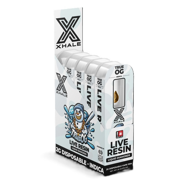 Xhale THC-A Live Resin Indica True OG Vape Pen (2 grams)