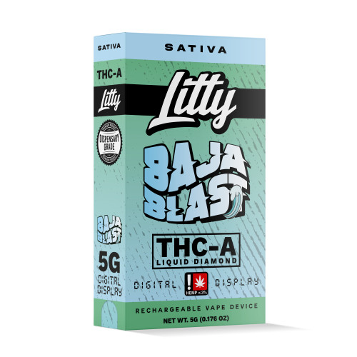 Litty THC-A Sativa Baja Blast 5 Gram Disposable Vape Pen