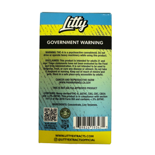 Litty THC-A Indica Tropical Punch Disposable Vape Pen (5 grams)