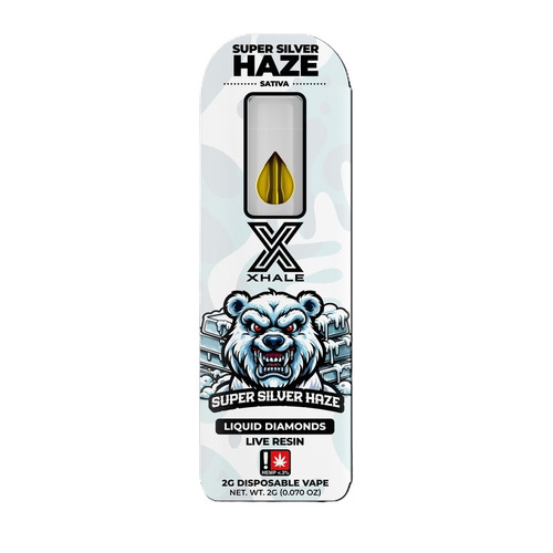 Xhale THC-A Live Resin Sativa Super Silver Haze Disposable Vape Pen