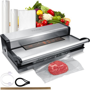 Vacuum Sealer Machine, 95Kpa 350W Powerful Dual Pump and Dual Sealing, Dry and Moist Food Storage,  E415-SYJZKFKJTSSB4XCHRV1