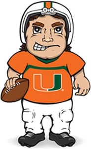 Miami Hurricanes Dancing Musical Halfback CO Z157-194627827