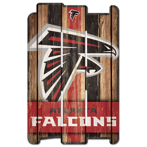Atlanta Falcons Sign 11x17 Wood Fence Style Z157-3208511211
