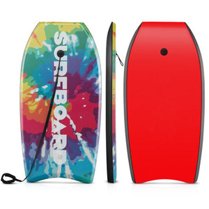 33/37/41 Inches Lightweight Body Board Boogie Board with EPS Core XPE Deck HDPE Bottom Multicolor1-L B593-NP11747