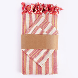 Boho Sunset Color Striped Tablecloth Set N270-401813