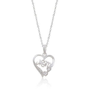 #1 Mom Heart Pendant R599-P50118R-C01