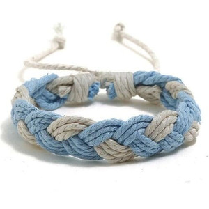 Cute Rope Weaving Design Women Friendship Bracelet - Blue A392-fabr2331