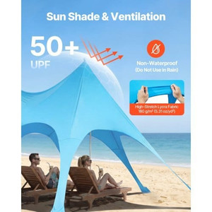 Beach Tent Sun Shelter, UPF50+ Sun Protection, 9.2 ft Tall, 20 x 13 ft, Easy Pop Up Beach Canopy wi E415-ZPSTPZPSTPSJH3USY001V0