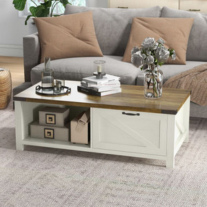 Coffee Table-Moose Brown, Arctic White T575-S0671368700