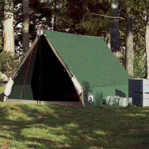 Camping Tent A-Frame 2-Person Green Waterproof A949-94755