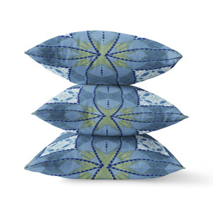 20" X 20" Muted Yellow Blown Seam Geometric Indoor Outdoor Throw Pillow N270-418164