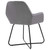 Dining Chair Set of 2 Gray Velvet Medium Ergonomic A949-249804