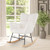 Nursery Rocking Chair with Comfy Backrest and Armrest-Beige - Color: Beige D681-JV11811BE