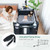 5-in-1 Baby Nursery Center Foldable Toddler Bedside Crib with Music Box-Black - Color: Black D681-BB0505DK