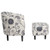Modern Accent Tub Chair and Ottoman Set with Fabric Upholstered-Beige - Color: Beige D681-JV11600BE