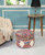 18" Multicolored Cotton Blend Ottoman N270-517895