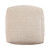 18" Ivory Chenille Cube Pouf Ottoman N270-534104