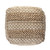 18" Tan Jute Ottoman N270-517953