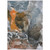 5' X 8' Orange Abstract Washable Non Skid Indoor Outdoor Area Rug N270-559464