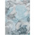 8' X 10' Teal Abstract Washable Non Skid Indoor Outdoor Area Rug N270-559538