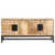 Coffee Table Brown Solid mango wood and powder-coated steel A949-285869