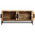 Coffee Table Brown Solid mango wood and powder-coated steel A949-285869