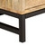 Coffee Table Brown Solid mango wood and powder-coated steel A949-285869